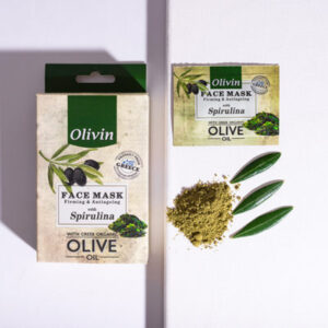 Olivin vyplňující maska proti stárnutí se spirulinou