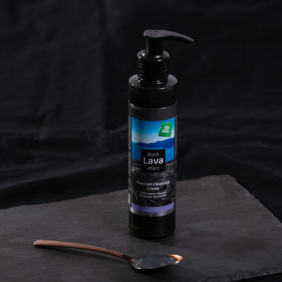 Čistící krém na obličej, 95% přírodní Black Lava Effect 150ml - Obrázek 4